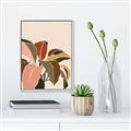 Picture of Color Block Leaves IV _GroupedProduct_Rectangle_Portrait_Canvas_Framed_