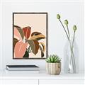 Picture of Color Block Leaves IV _GroupedProduct_Rectangle_Portrait_Canvas_Framed_