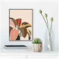 Picture of Color Block Leaves IV _GroupedProduct_Rectangle_Portrait_Canvas_Framed_