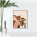 Picture of Color Block Leaves IV _GroupedProduct_Rectangle_Portrait_Canvas_Framed_