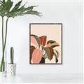 Picture of Color Block Leaves IV _GroupedProduct_Rectangle_Portrait_Canvas_Framed_