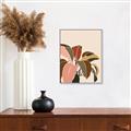 Picture of Color Block Leaves IV _GroupedProduct_Rectangle_Portrait_Canvas_Framed_