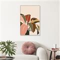 Picture of Color Block Leaves IV _GroupedProduct_Rectangle_Portrait_Canvas_Framed_