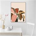 Picture of Color Block Leaves IV _GroupedProduct_Rectangle_Portrait_Canvas_Framed_
