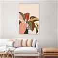 Picture of Color Block Leaves IV _GroupedProduct_Rectangle_Portrait_Canvas_Framed_