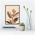Picture of Color Block Leaves VI _GroupedProduct_Rectangle_Portrait_Canvas_Framed_