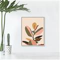 Picture of Color Block Leaves VI _GroupedProduct_Rectangle_Portrait_Canvas_Framed_