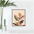 Picture of Color Block Leaves VI _GroupedProduct_Rectangle_Portrait_Canvas_Framed_