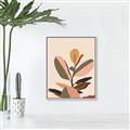 Picture of Color Block Leaves VI _GroupedProduct_Rectangle_Portrait_Canvas_Framed_