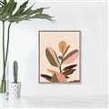 Picture of Color Block Leaves VI _GroupedProduct_Rectangle_Portrait_Canvas_Framed_