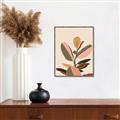 Picture of Color Block Leaves VI _GroupedProduct_Rectangle_Portrait_Canvas_Framed_