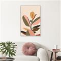 Picture of Color Block Leaves VI _GroupedProduct_Rectangle_Portrait_Canvas_Framed_