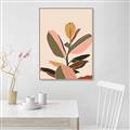 Picture of Color Block Leaves VI _GroupedProduct_Rectangle_Portrait_Canvas_Framed_