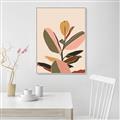 Picture of Color Block Leaves VI _GroupedProduct_Rectangle_Portrait_Canvas_Framed_