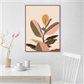 Picture of Color Block Leaves VI _GroupedProduct_Rectangle_Portrait_Canvas_Framed_