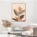 Picture of Color Block Leaves VI _GroupedProduct_Rectangle_Portrait_Canvas_Framed_