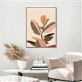 Picture of Color Block Leaves VI _GroupedProduct_Rectangle_Portrait_Canvas_Framed_