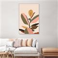 Picture of Color Block Leaves VI _GroupedProduct_Rectangle_Portrait_Canvas_Framed_