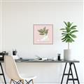 Picture of Plant Shoe Pink _GroupedProduct_Square_Canvas_Framed_