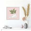 Picture of Plant Shoe Pink _GroupedProduct_Square_Canvas_Framed_