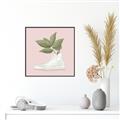 Picture of Plant Shoe Pink _GroupedProduct_Square_Canvas_Framed_