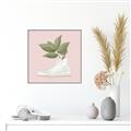 Picture of Plant Shoe Pink _GroupedProduct_Square_Canvas_Framed_