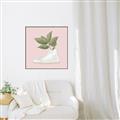 Picture of Plant Shoe Pink _GroupedProduct_Square_Canvas_Framed_