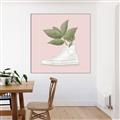 Picture of Plant Shoe Pink _GroupedProduct_Square_Canvas_Framed_