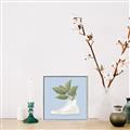 Picture of Plant Shoe Blue I _GroupedProduct_Square_Canvas_Framed_