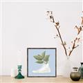 Picture of Plant Shoe Blue I _GroupedProduct_Square_Canvas_Framed_