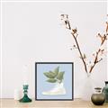Picture of Plant Shoe Blue I _GroupedProduct_Square_Canvas_Framed_