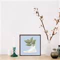 Picture of Plant Shoe Blue I _GroupedProduct_Square_Canvas_Framed_