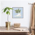 Picture of Plant Shoe Blue I _GroupedProduct_Square_Canvas_Framed_