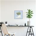 Picture of Plant Shoe Blue I _GroupedProduct_Square_Canvas_Framed_
