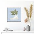 Picture of Plant Shoe Blue I _GroupedProduct_Square_Canvas_Framed_