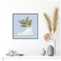 Picture of Plant Shoe Blue I _GroupedProduct_Square_Canvas_Framed_