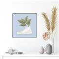 Picture of Plant Shoe Blue I _GroupedProduct_Square_Canvas_Framed_