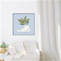 Picture of Plant Shoe Blue I _GroupedProduct_Square_Canvas_Framed_