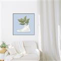 Picture of Plant Shoe Blue I _GroupedProduct_Square_Canvas_Framed_