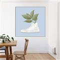 Picture of Plant Shoe Blue I _GroupedProduct_Square_Canvas_Framed_