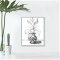 Picture of Hand Drawn Vase _GroupedProduct_Rectangle_Portrait_Canvas_Framed_