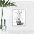 Picture of Hand Drawn Vase _GroupedProduct_Rectangle_Portrait_Canvas_Framed_