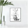 Picture of Hand Drawn Vase _GroupedProduct_Rectangle_Portrait_Canvas_Framed_