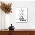 Picture of Hand Drawn Vase _GroupedProduct_Rectangle_Portrait_Canvas_Framed_