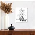 Picture of Hand Drawn Vase _GroupedProduct_Rectangle_Portrait_Canvas_Framed_