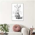 Picture of Hand Drawn Vase _GroupedProduct_Rectangle_Portrait_Canvas_Framed_