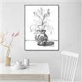 Picture of Hand Drawn Vase _GroupedProduct_Rectangle_Portrait_Canvas_Framed_