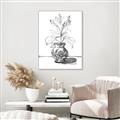 Picture of Hand Drawn Vase _GroupedProduct_Rectangle_Portrait_Canvas_Framed_
