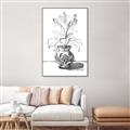 Picture of Hand Drawn Vase _GroupedProduct_Rectangle_Portrait_Canvas_Framed_