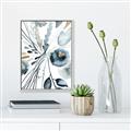 Picture of Dainty Bloom Gray I  _GroupedProduct_Rectangle_Portrait_Canvas_Framed_